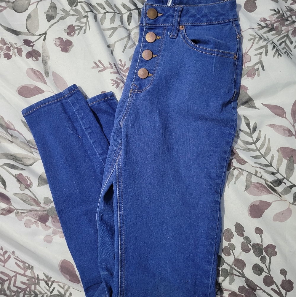 Walmart skinny jeans, blue, size small